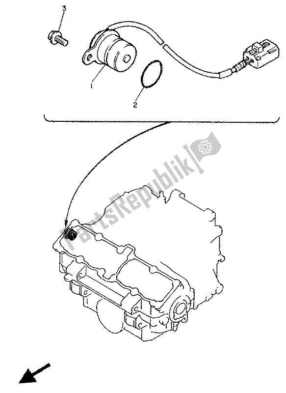 Toutes les pièces pour le Ramasser Bobine Et Gouverneur du Yamaha YZF 750R 1993