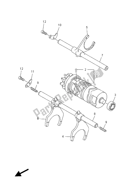 Tutte le parti per il Camma Cambio E Forcella del Yamaha FZ1 SA 1000 2012