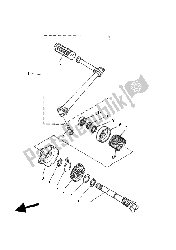 Todas las partes para Inicio de Yamaha PW 80 2007