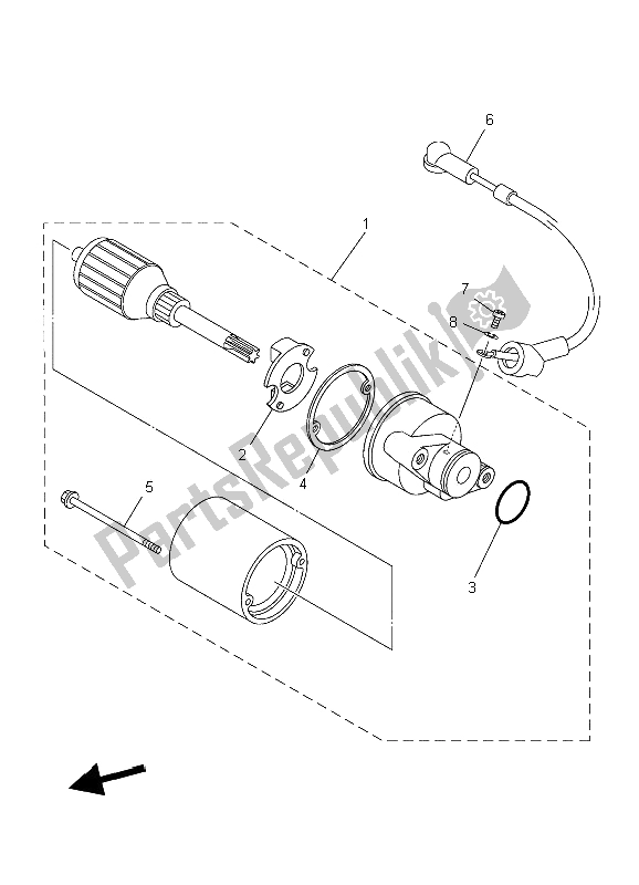 Todas las partes para Motor De Arranque de Yamaha TT R 90E 2006