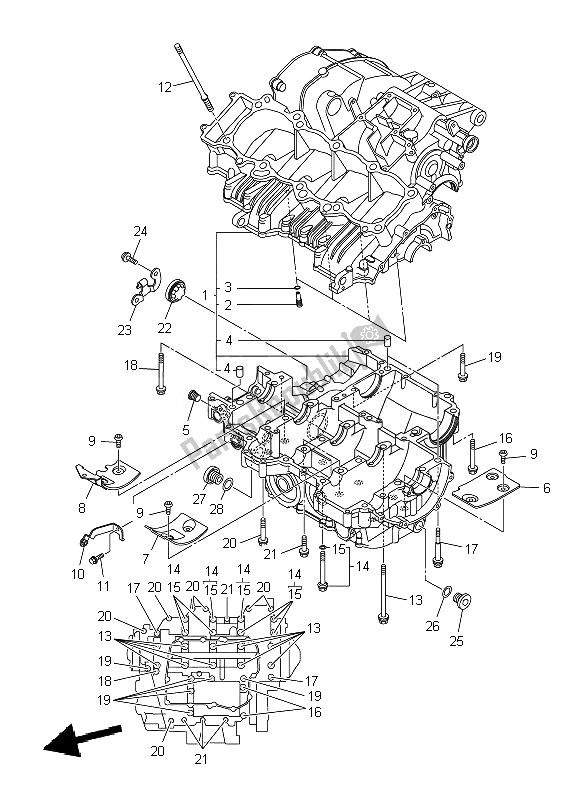 Wszystkie części do Korbowód Yamaha YZF R1 1000 2010