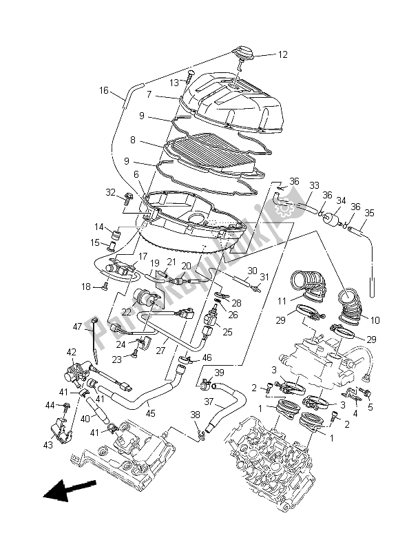 Todas las partes para Consumo de Yamaha TDM 900A 2009