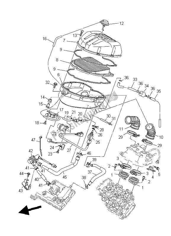 Tutte le parti per il Presa del Yamaha TDM 900A 2009