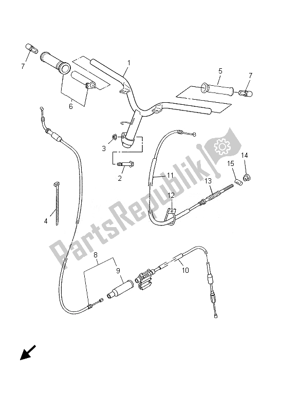 Wszystkie części do Uchwyt Kierownicy I Kabel Yamaha CS 50R AC JOG 2007