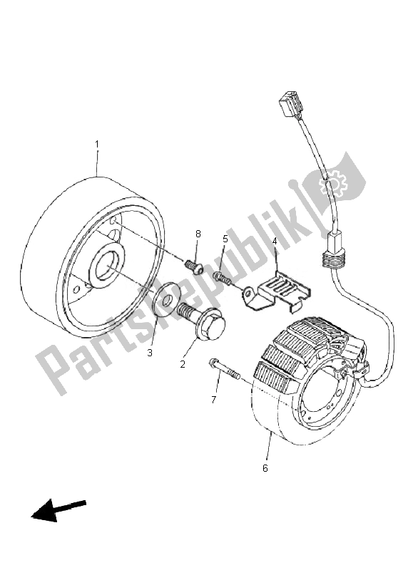 Wszystkie części do Generator Yamaha XJ6F 600 2010