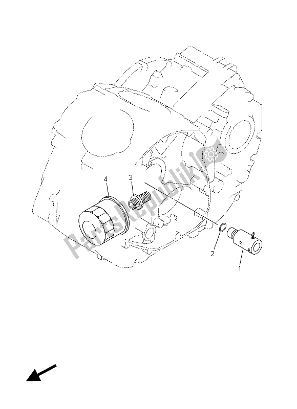 Tutte le parti per il Filtro Olio del Yamaha XVS 1300 CU 2015