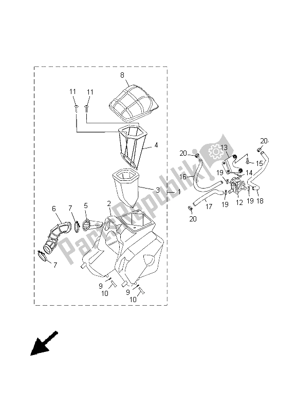 Tutte le parti per il Presa del Yamaha XT 125R 2005