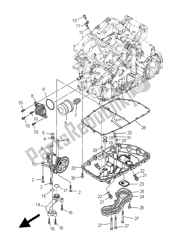 Todas las partes para Bomba De Aceite de Yamaha XT 1200Z 2014