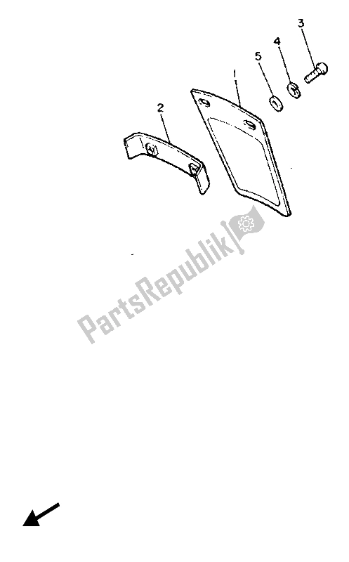 Alle onderdelen voor de Alternatief (chassis) (voor Fi) van de Yamaha XJ 900F 1987