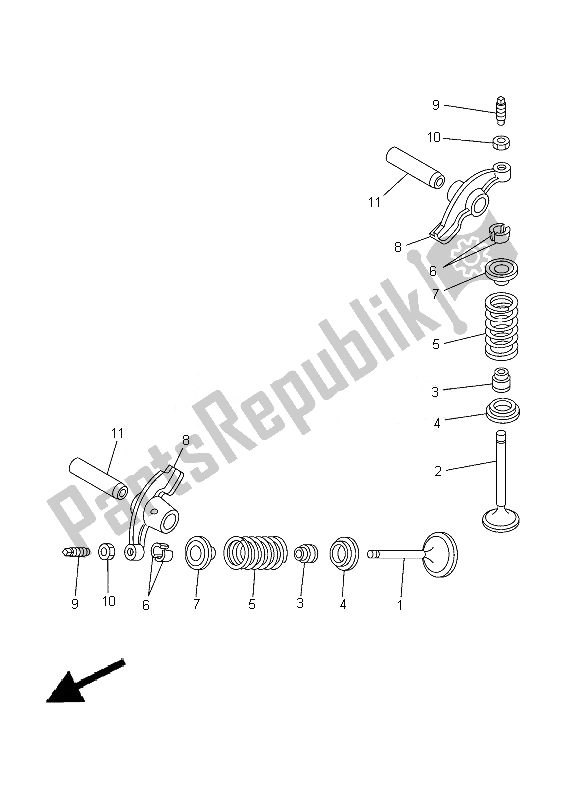 Todas las partes para Válvula de Yamaha TT R 125 LW 2013