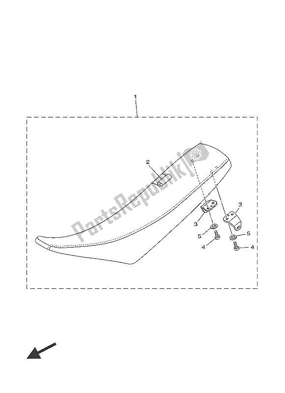 All parts for the Seat of the Yamaha YZ 250 2016