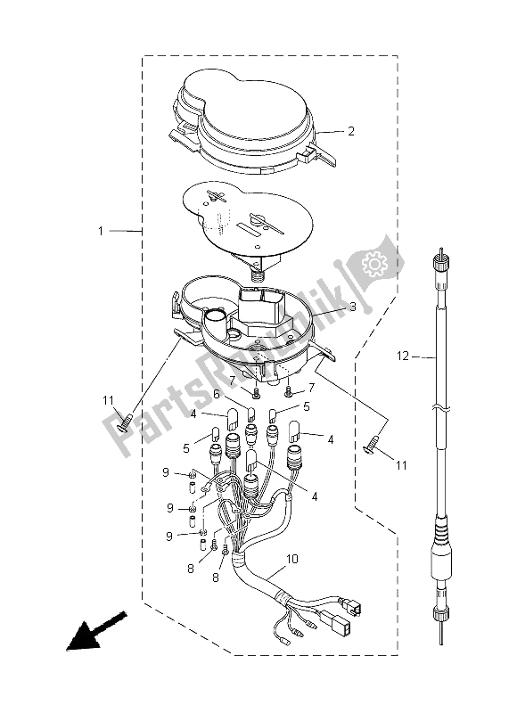 Wszystkie części do Metr Yamaha XC 115S 2014
