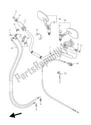 stuurhendel en kabel