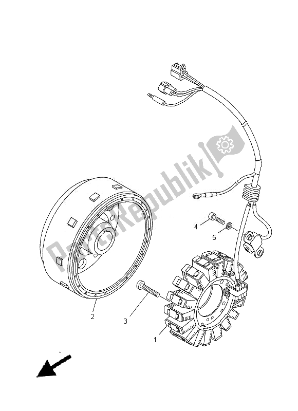 Tutte le parti per il Generatore del Yamaha XT 660R 2014