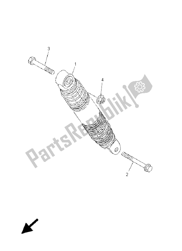 Tutte le parti per il Sospensione Posteriore del Yamaha YN 50 Neos 2005