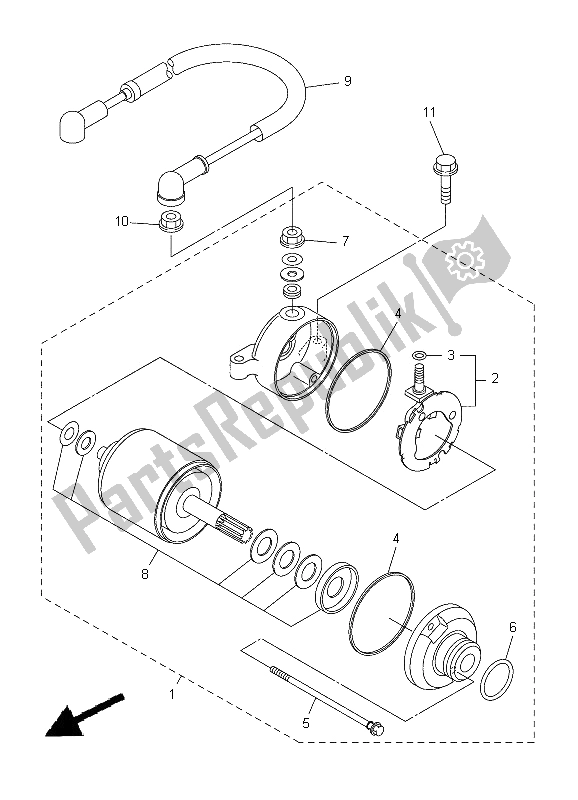 Todas las partes para Motor De Arranque de Yamaha WR 250R 2012