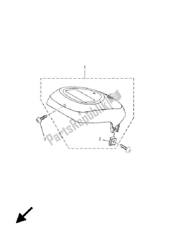 All parts for the Meter of the Yamaha EC 03 2011