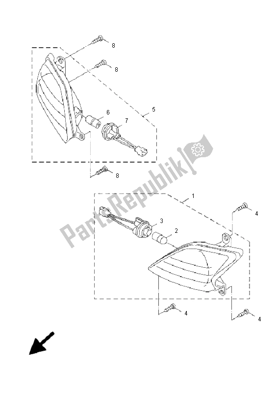 Todas as partes de Luz Intermitente do Yamaha NXC 125 Cygnus X 2009