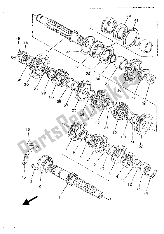 Tutte le parti per il Trasmissione del Yamaha TZR 250 1987