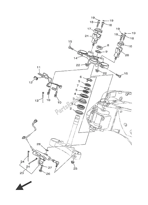 Toutes les pièces pour le Pilotage du Yamaha MT 10 1000 2016