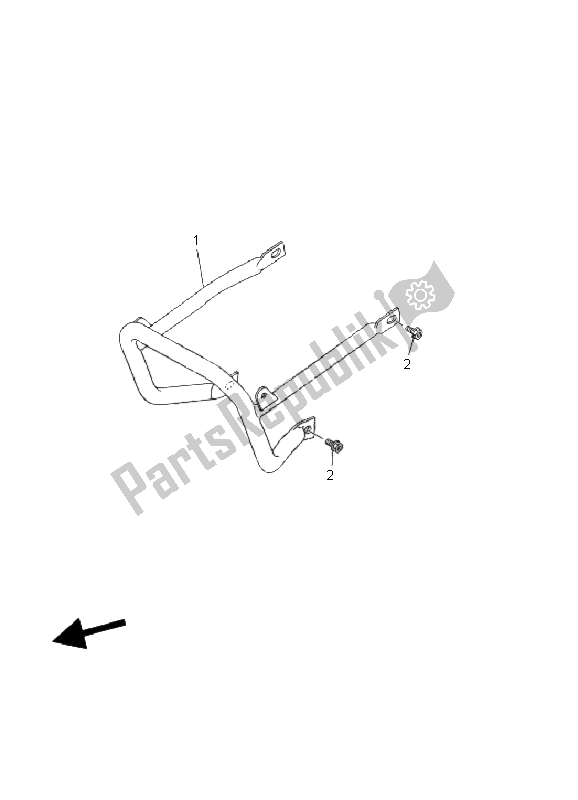 All parts for the Guard of the Yamaha YFM 80 Badger 2002