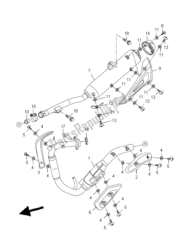 Todas las partes para Cansada de Yamaha WR 125X 2009