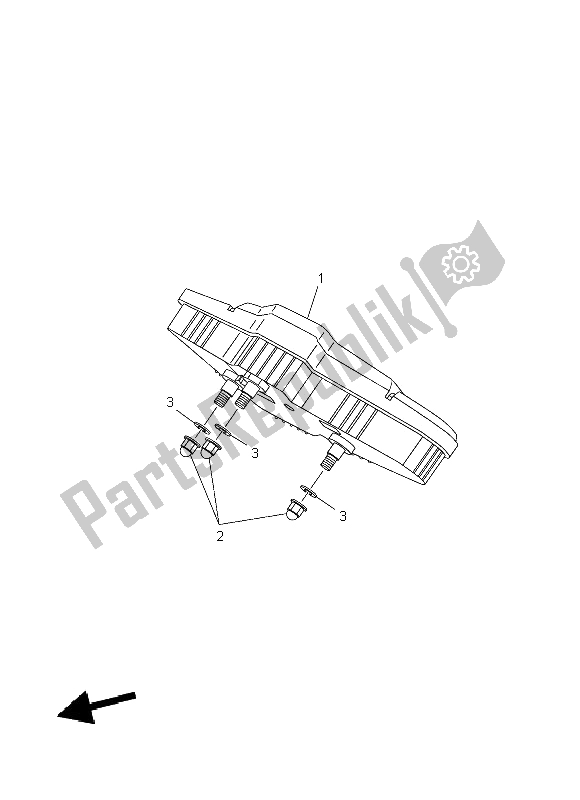 All parts for the Meter of the Yamaha YFM 700 FWA Grizzly 4X4 2014