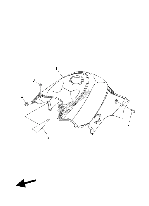 Toutes les pièces pour le Couvercle Latéral du Yamaha YFM 350 Grizzly 2X4 2008