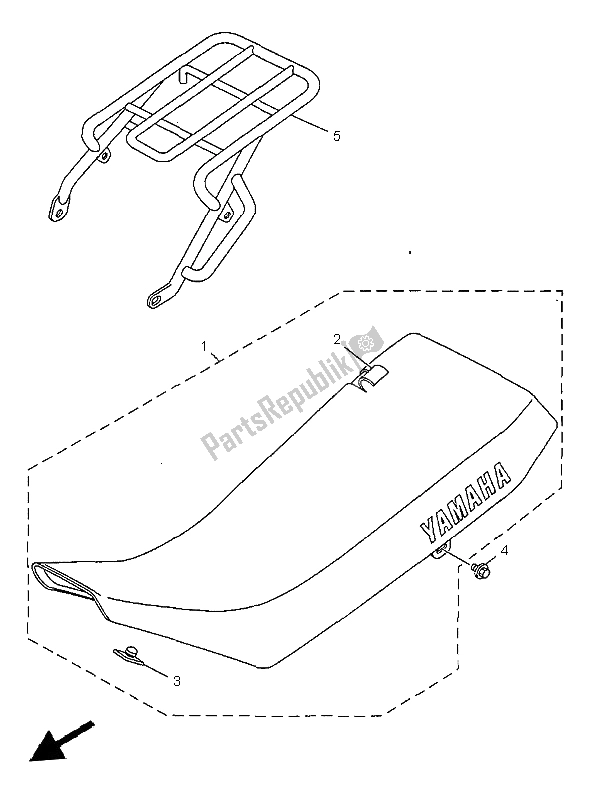 Wszystkie części do Siedzenie Yamaha DT 125R 1999
