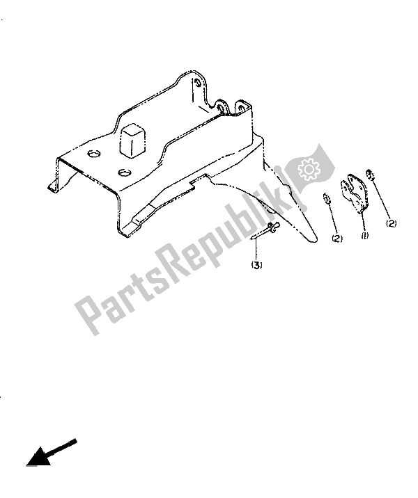 Todas las partes para Eléctrico 2 (para El Reino Unido) de Yamaha XT 600Z Tenere 1986