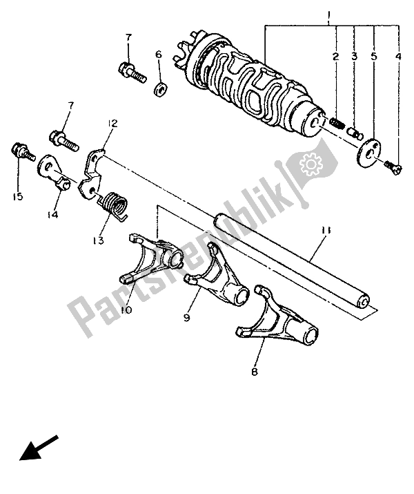 Todas las partes para Cambio De Leva Y Horquilla de Yamaha YZF 750R 1993