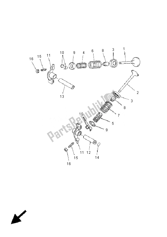 All parts for the Valve of the Yamaha YP 250R X MAX 2007