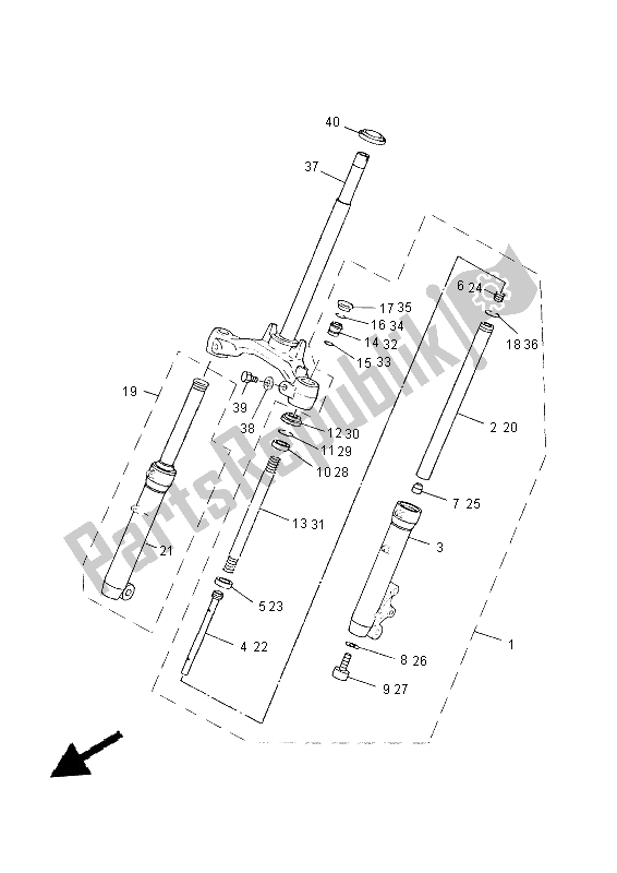 Tutte le parti per il Forcella Anteriore del Yamaha CS 50M 2015