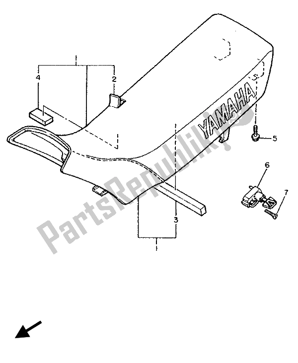 Todas las partes para Asiento de Yamaha XT 600E 1994