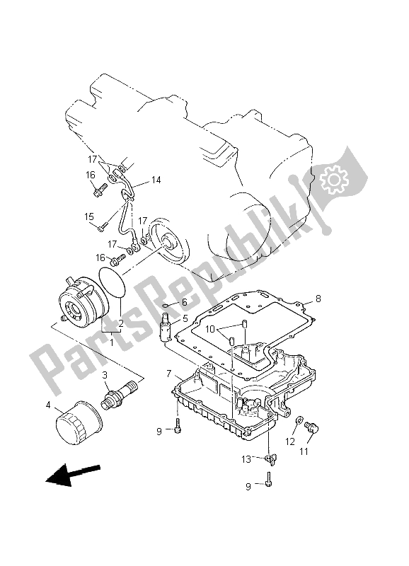 Toutes les pièces pour le Refroidisseur D'huile du Yamaha YZF 600R Thundercat 2002