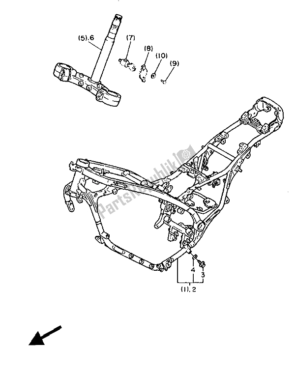 Toutes les pièces pour le Alternatif (châssis) (pour Nl-be-it) du Yamaha FZX 750 1987