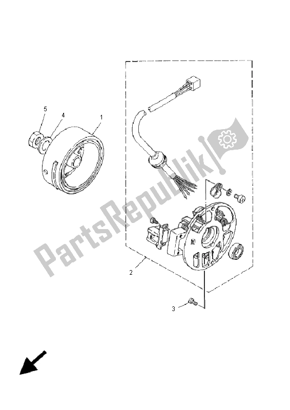 Tutte le parti per il Generatore del Yamaha CS 50 RR LC JOG 2006