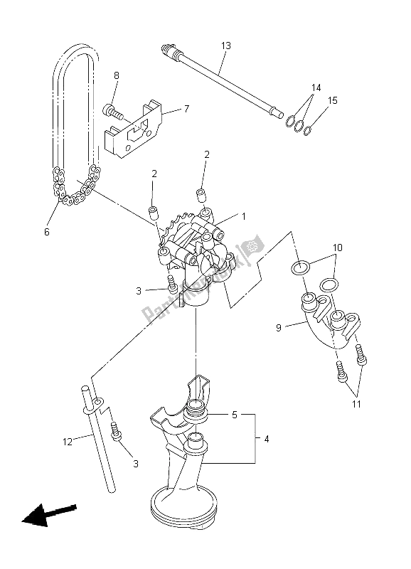 Tutte le parti per il Pompa Dell'olio del Yamaha YZF R6 600 2004