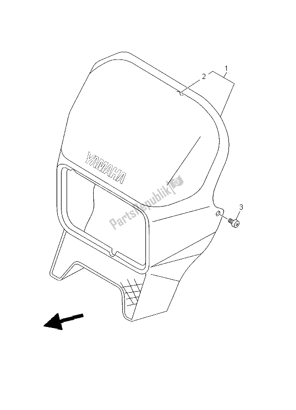 Tutte le parti per il Cowling 1 del Yamaha DT 125R 2002