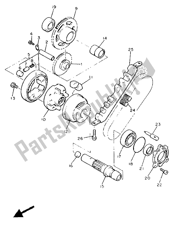 Tutte le parti per il Antipasto del Yamaha FJ 1200A 1991