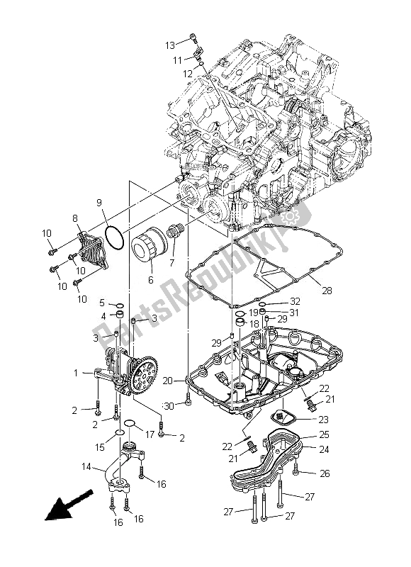 Todas las partes para Bomba De Aceite de Yamaha XT 1200 ZE 2014
