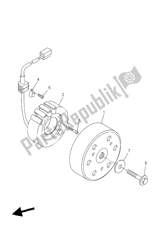 All parts for the Generator of the Yamaha FZS 1000 S Fazer 2004