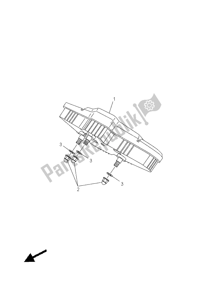 All parts for the Meter of the Yamaha YFM 550 Fwad Grizzly 2015