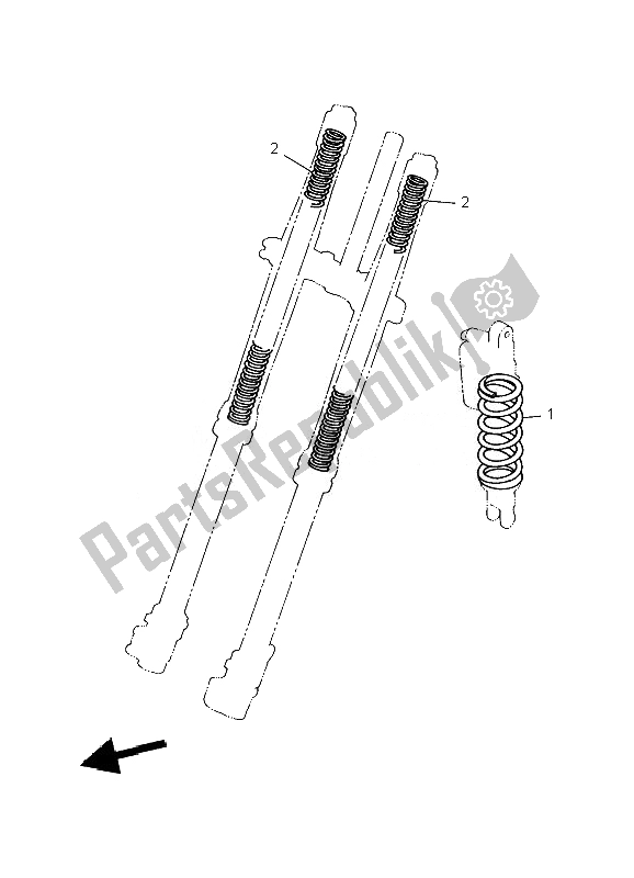 All parts for the Alternate For Chassis of the Yamaha YZ 250 2010
