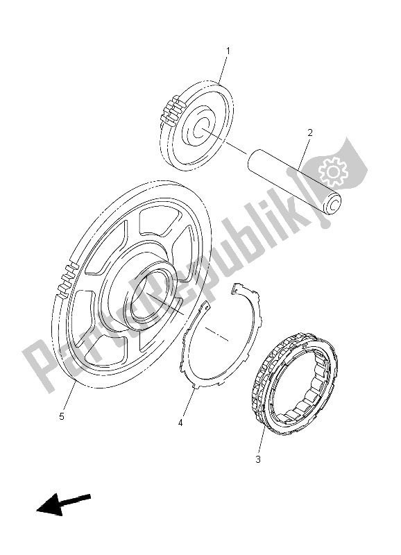 All parts for the Starter of the Yamaha YZF R6 600 2009