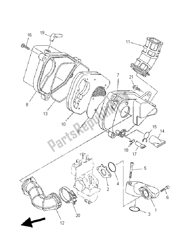 Tutte le parti per il Presa del Yamaha TT R 110E 2010