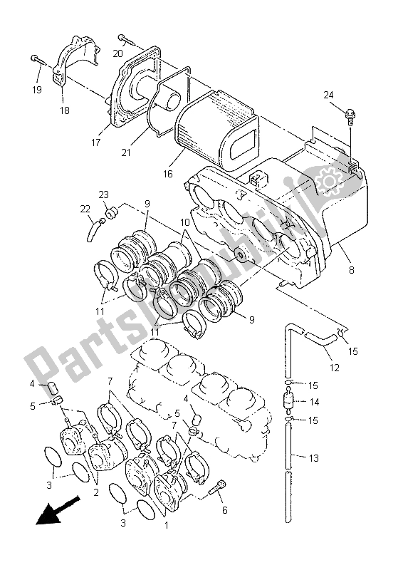 Todas las partes para Consumo de Yamaha XJR 1200 1997