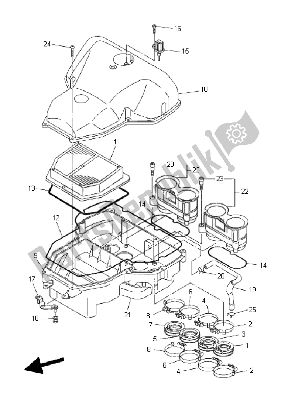 Tutte le parti per il Presa del Yamaha FZ1 N Fazer 1000 2010