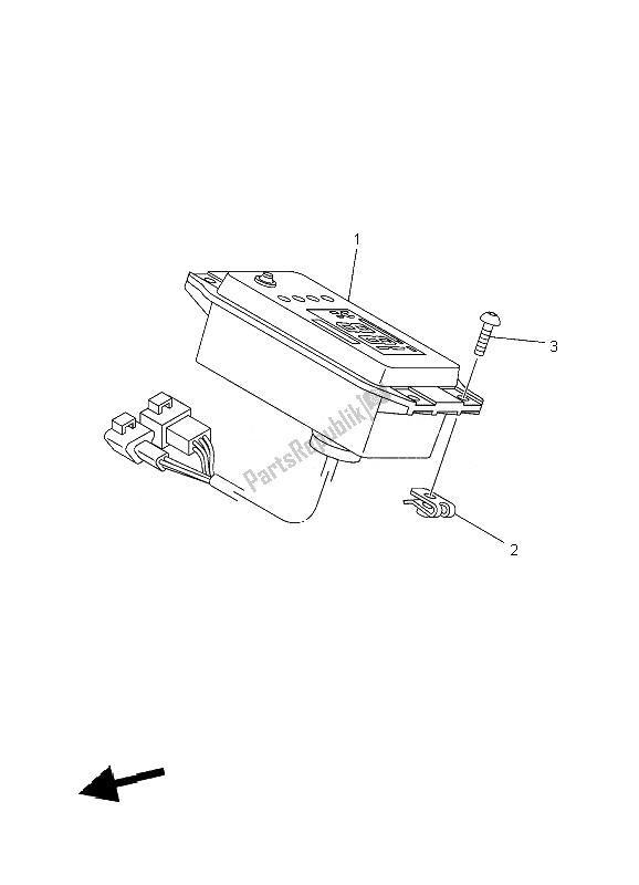 All parts for the Meter of the Yamaha YFM 450 FX Wolverine 4X4 2010