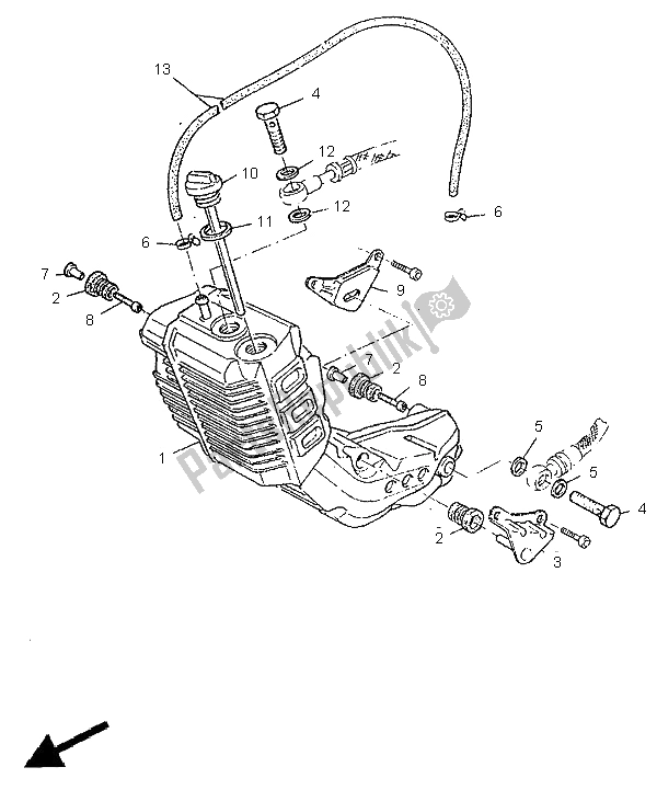 Tutte le parti per il Serbatoio Dell'olio del Yamaha SZR 660 1995